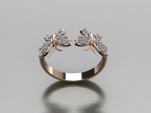 Women Ring Cad File 3D Print Model
