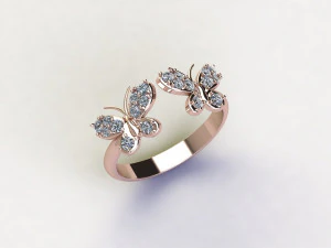 Women Ring Cad File 3D Print Model
