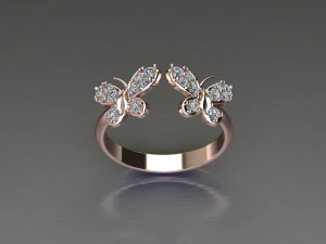 Women Ring Cad File 3D Print Model