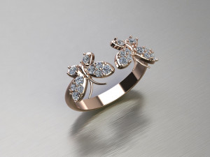 Women Ring Cad File 3D Принт Модель