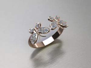 Women Ring Cad File 3D Print Model