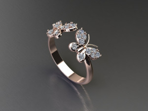 Women Ring Cad File 3D Принт Модель