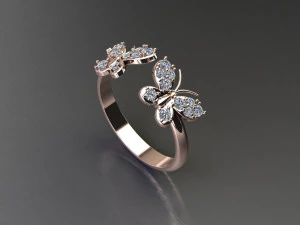Women Ring Cad File 3D Print Model