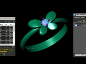 Women Ring Cad File 3D Print Model