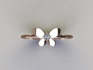 Women Ring Cad File 3D Print Model