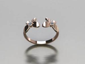 Women Ring Cad File 3D Print Model