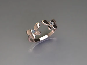 Women Ring Cad File 3D Print Model