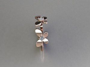 Women Ring Cad File Modelo de Impressão 3D