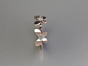 Women Ring Cad File 3D Print Model