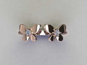 Women Ring Cad File Modelo de Impressão 3D
