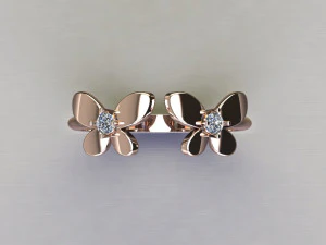 Women Ring Cad File 3D Print Model