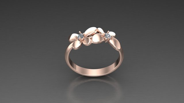Women Ring Cad File 3Dプリントモデル .c4d .max .obj .3ds .fbx .stl .blend 