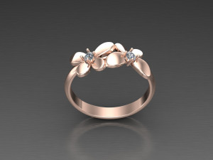 Women Ring Cad File 3D Print Model