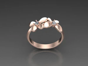 女性リング CAD ファイル 3Dプリントモデル