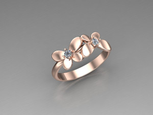 Women Ring Cad File 3Dプリントモデル