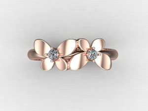 Women Ring Cad File 3Dプリントモデル