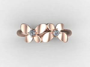 Women Ring Cad File 3D Print Model