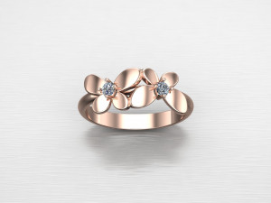 Women Ring Cad File 3Dプリントモデル