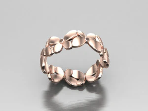 女性リング CAD ファイル 3Dプリントモデル