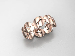 Women Ring Cad File 3D Print Model