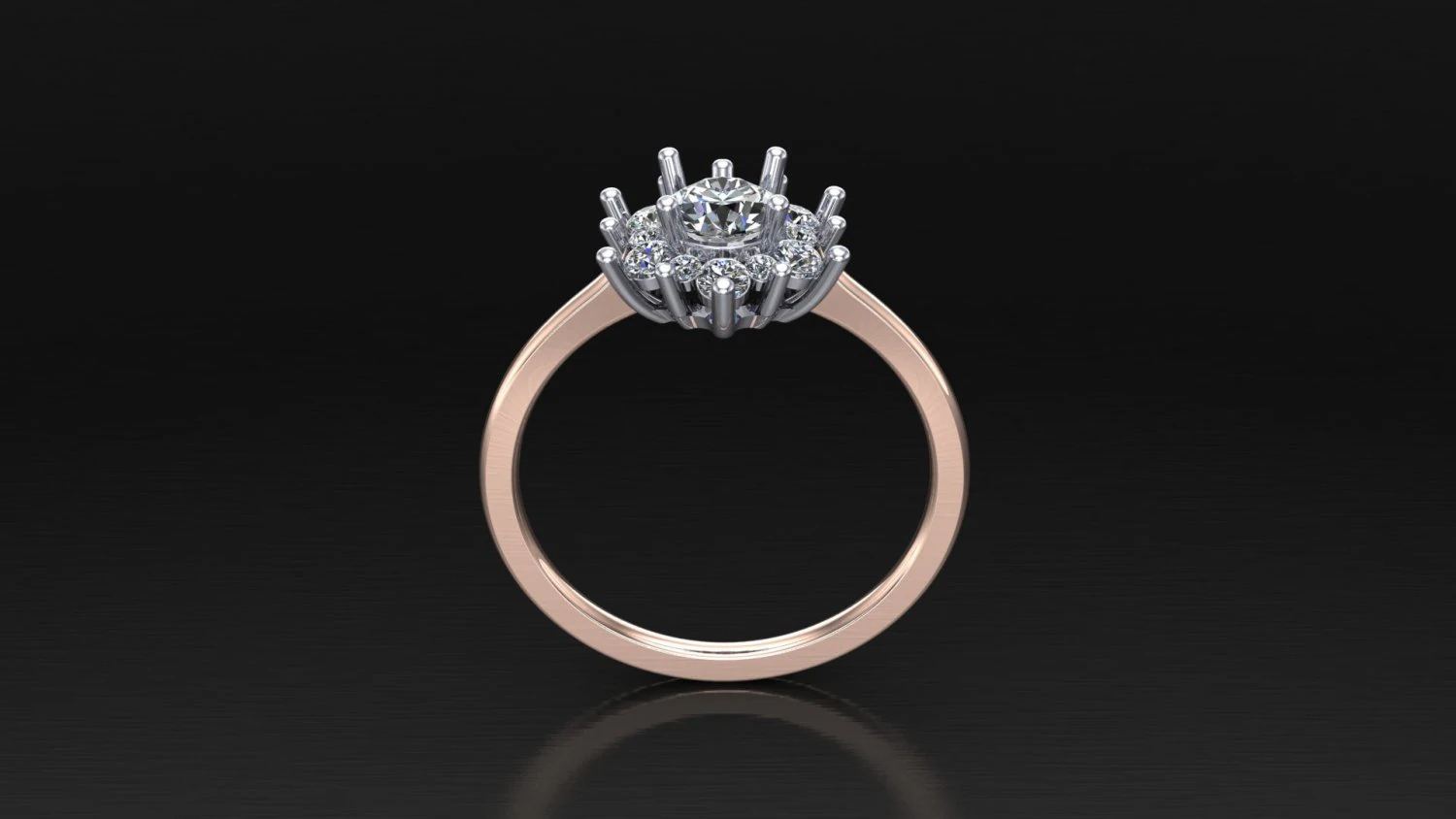 Women Ring Cad File 3D Print Model .c4d .max .obj .3ds .fbx .stl .blend