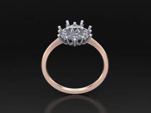 女式戒指 CAD 文件 3D 打印模型