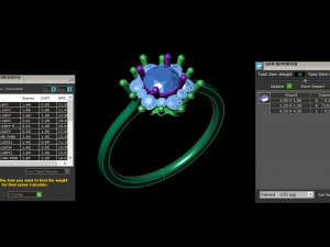 Women Ring Cad File 3D Print Model