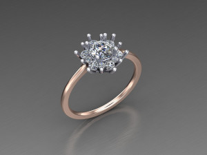 Women Ring Cad File 3D 프린트 모델
