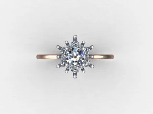 Women Ring Cad File 3D Print Model