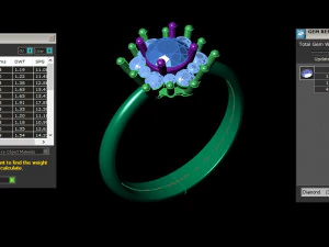 Women Ring Cad File 3D Print Model