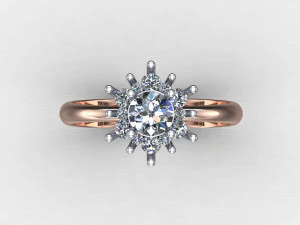 Women Ring Cad File 3D Print Model