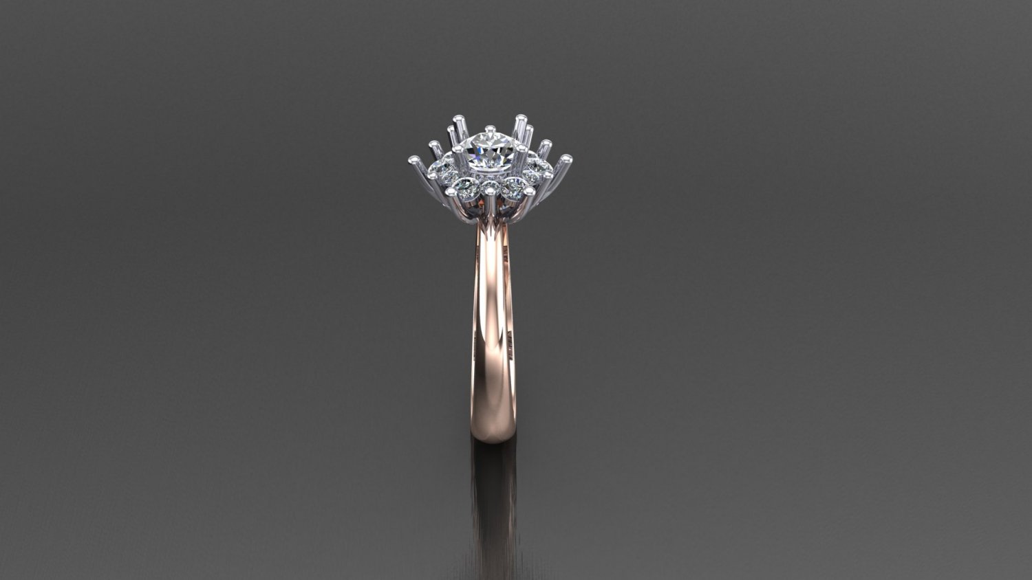 STL file Fashion Diamond Woman Ring R209 💎・3D printer model to  download・Cults