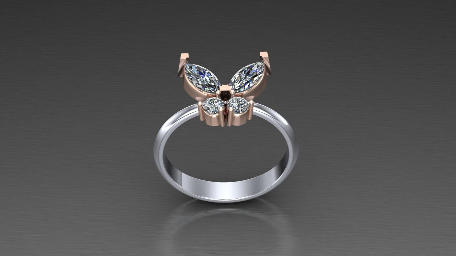 Women Ring Cad File 3D Print Model .c4d .max .obj .3ds .fbx .stl .blend 
