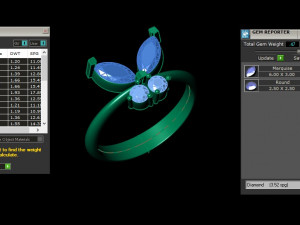 Women Ring Cad File Model Cetak 3D