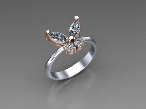 Women Ring Cad File Model Cetak 3D