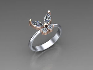 Women Ring Cad File 3D Print Model