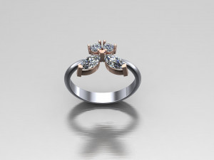 Women Ring Cad File Model Cetak 3D