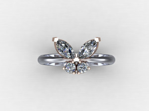 Women Ring Cad File Model Cetak 3D