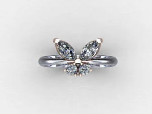 Women Ring Cad File 3D Print Model