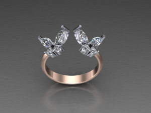 Women Ring Cad File 3D Принт Модель