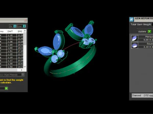 Women Ring Cad File 3D Print Model