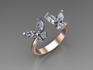 Women Ring Cad File Modelo de Impressão 3D