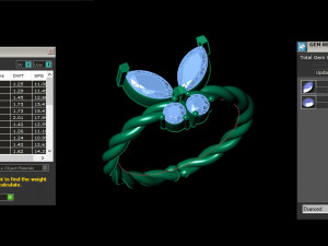 Women Ring Cad File 3Dプリントモデル