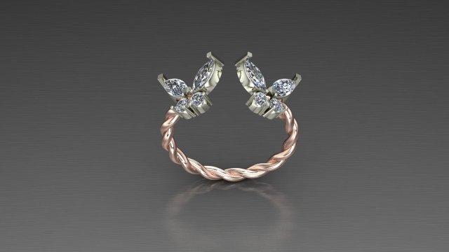 Women Ring Cad File 3D 打印模型 .c4d .max .obj .3ds .fbx .stl .blend 