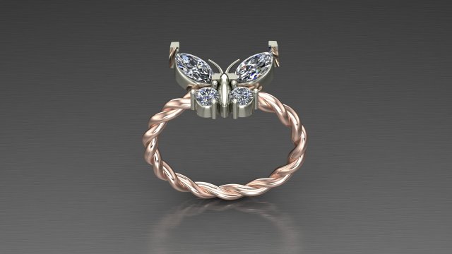 Women Ring Cad File Modelo de Impressão 3D .c4d .max .obj .3ds .fbx .stl .blend 
