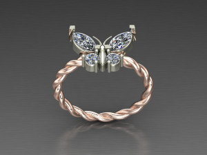 Women Ring Cad File 3D Print Model
