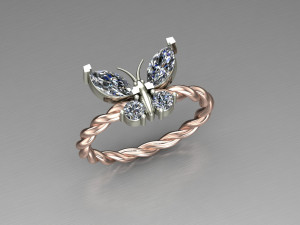 Women Ring Cad File Modelo de Impressão 3D