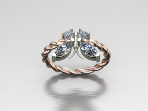 Women Ring Cad File Modelo de Impressão 3D