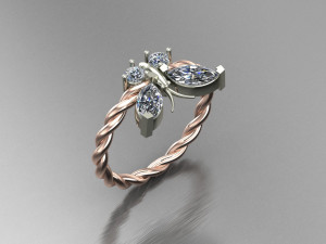 Women Ring Cad File Modelo de Impressão 3D