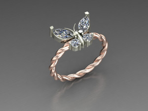 Women Ring Cad File Modelo de Impressão 3D